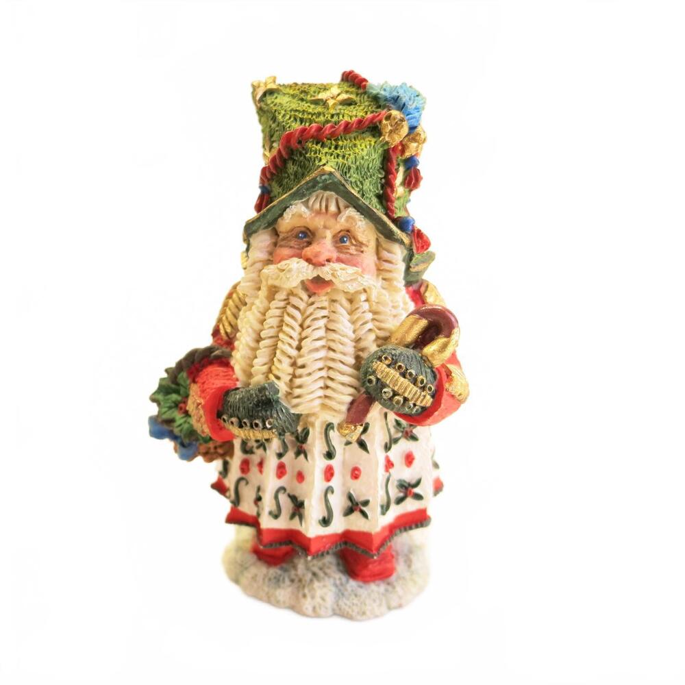Vintage Crinkle Claus Russian Santa 657228 No Box 1994 Christmas Figurine